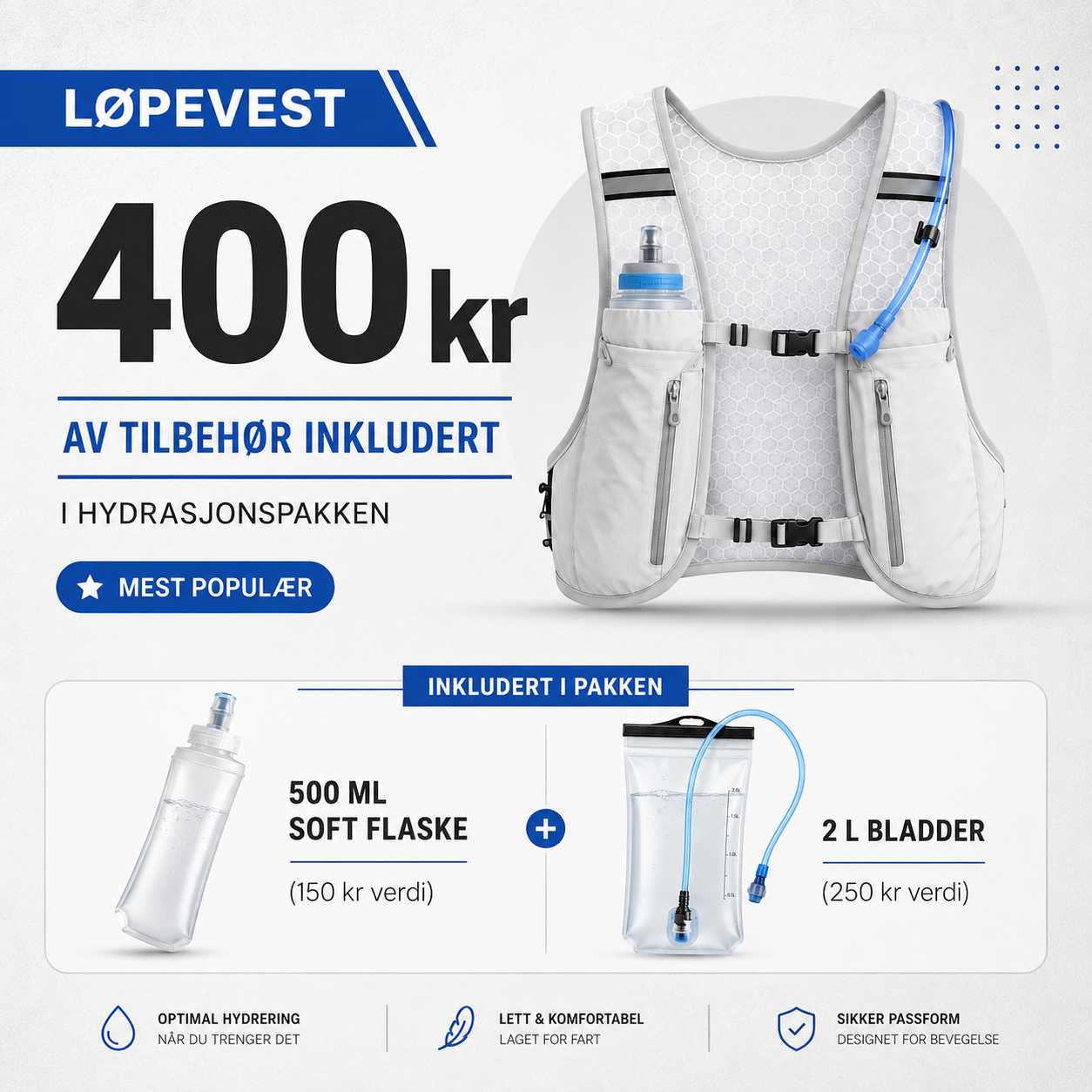 LiftWear CoreLock™ Løpevest
